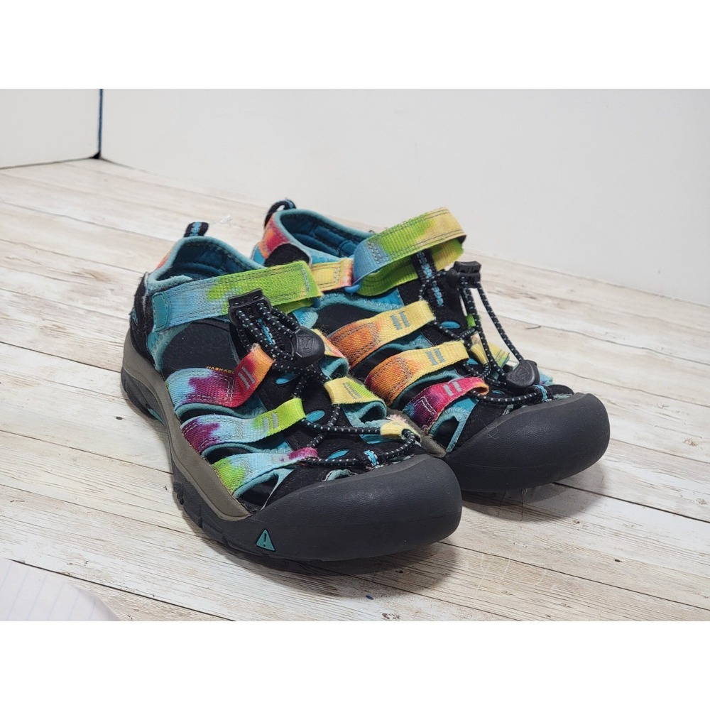 Keen Newport H2 Black Rainbow Tie Dye 1018441 Sandals Water Shoes‎ US Size 4/5